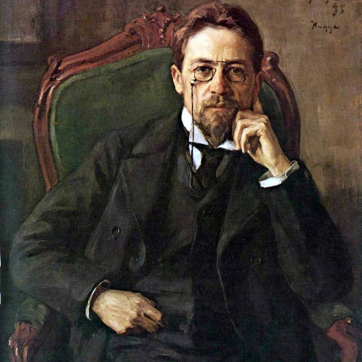 Osip BRAZ, Portrait d’Anton Tchekhov, 1898, Galerie Tretiakov, Moscou