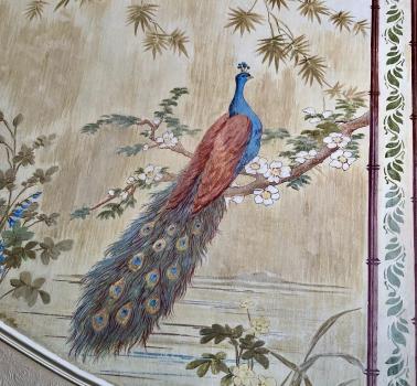 Sur les murs d'une villa à Saint Sylvestre