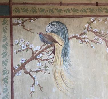 Sur les murs d'une villa à Saint Sylvestre