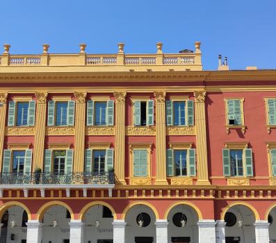 Place Masséna - Détail façade ouest 