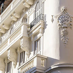 Détail de l'immeuble "Palais Alice", rue Dalpozzo