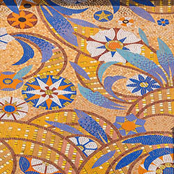 Détail de l'immeuble "Palais Sémiramis", rue Verdi