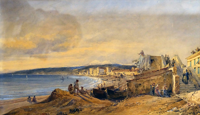 The Ponchettes and the staircase of the Terrace, ca. 1850