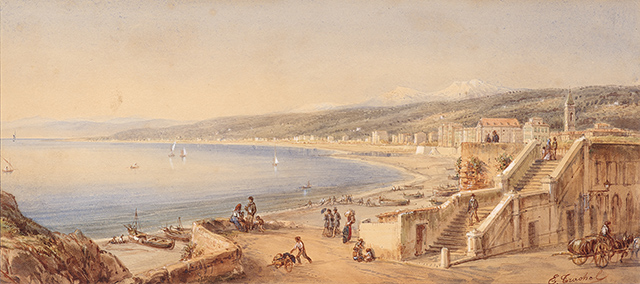 The Ponchettes staircase, ca. 1860