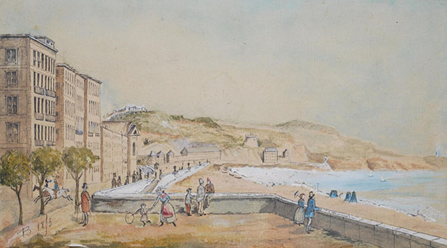 The quai du Midi, around 1850