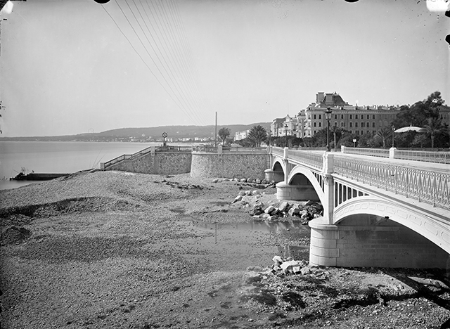 Nice, the bridge Pont des Anges, ca. 1880
