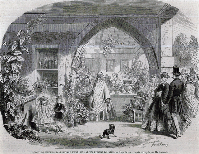 Magasin de fleurs d’Alphonse Karr, ca 1855