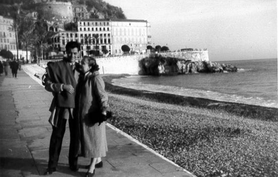 M. et Mme LEFEVRE sur la Promenade des Anglais