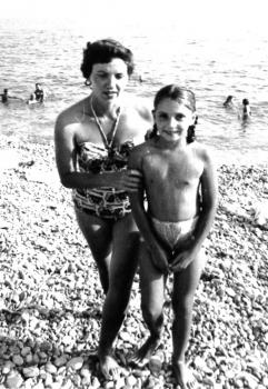 Michèle avec sa maman