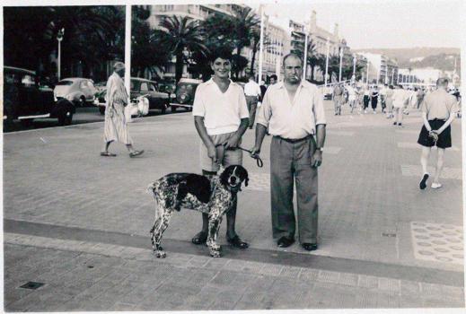 Ruhl Plage - Christian et le chien Dac