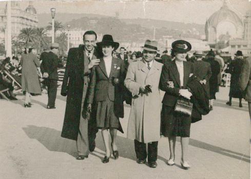 M. et Mme Noel TARGE avec leur fils Jean et belle-fille Isabelle