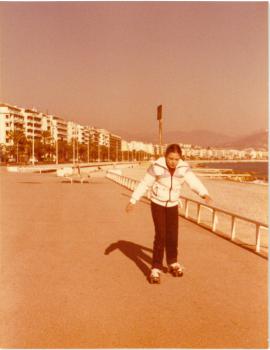 Premiers exploits en patins !