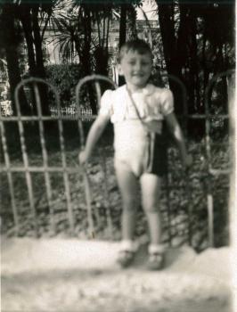 Serge Bailet dans le jardin Albert 1er