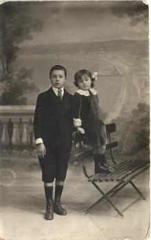 Albert et Augusta Barelli chez le photographe