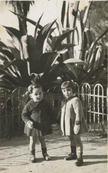 Clément et Annie au jardin Albert 1er
