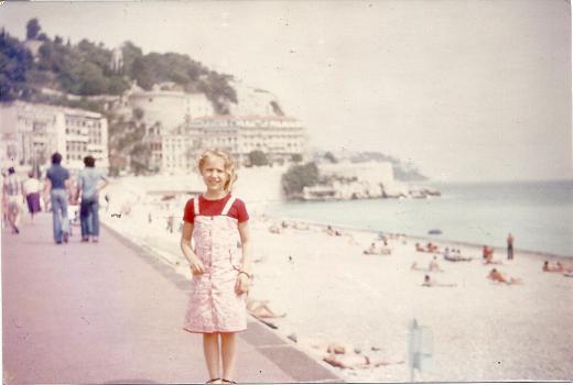 Cécile sur le quai des Etats-Unis