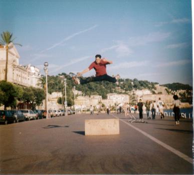 Exihibition de saut en rollers