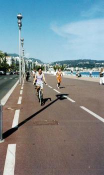 A bicyclette sur la Prom'