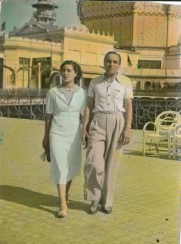 Vincent Guiglion et Anna Dental devant la Jetée