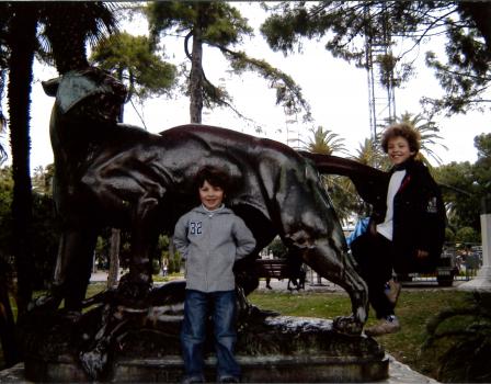 Etienne et Charles Dessaint sur la panthère