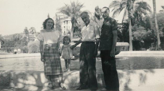 Eugène de Lille avec Jeanne, Joseph et Michèle