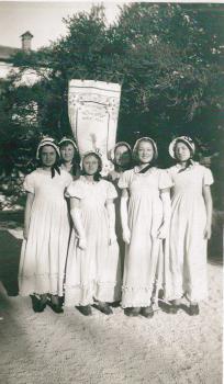 Emilie Cotto (à gauche) et ses amies de l'école pratique