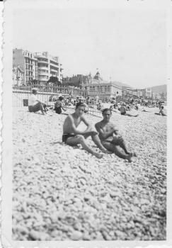 Jacques et André Barnoin- plage vers Gambetta