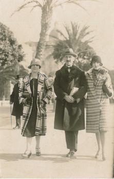Charles Cailler avec Jeanne et leur fille Irène