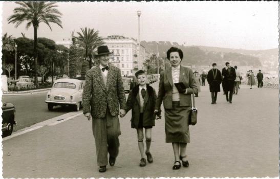 Charles et Juliette Cailler avec leur fils Nobert