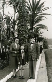 Charles, Juliette et Norbert à hauteur du jardin Albert 1er