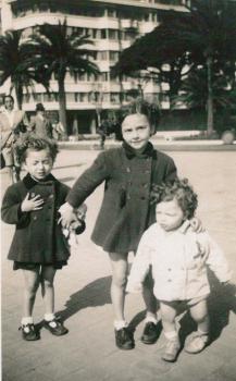 Ginette, Francine et Romain Kutner