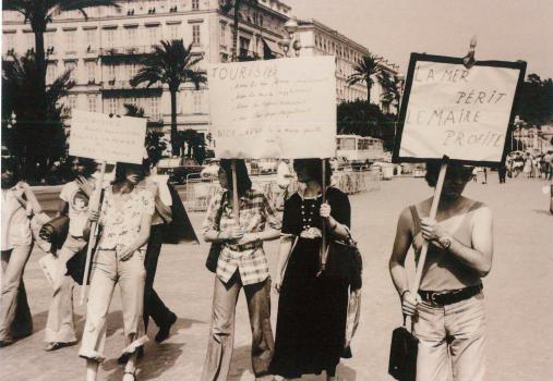 Manifestation contre la pollution de la Méditerranée