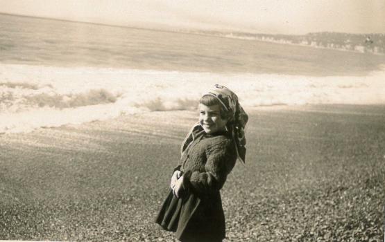 Christine sur la plage