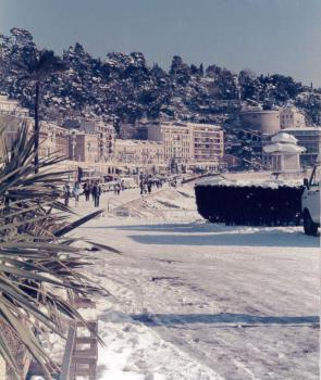 La Baie des Anges enneigée