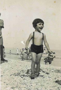 Irène sur la plage