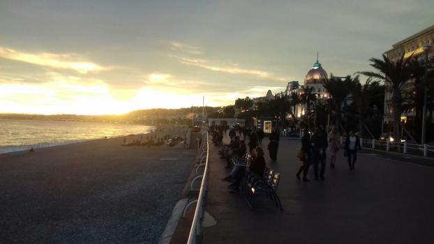 Tramonto sulla Promenade.....