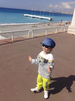 Lorenzo près de la Ruhl Plage