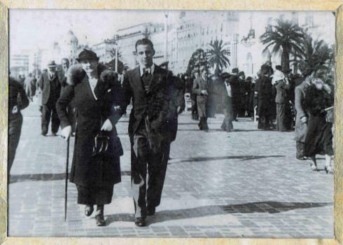 F. de Grossouvre avec sa maman