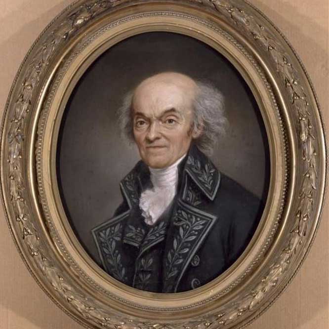 Joseph DUCREUX, Portrait en buste de Joseph-Jérôme Lefrançois de Lalande, en habit d'académicien, 1802, © RMN-Grand Palais (Château de Versailles) - Photo Gérard Blot