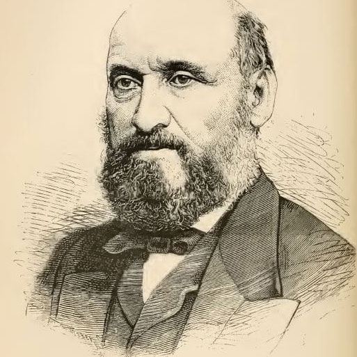 Portrait de William Farr, The Popular Science Monthly, vol. XXIII, 1883, New York ,D. Appleton and Company