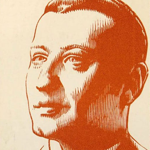 Frontispice dessiné par P.-E. Vibert dans « Jules Laforgue (1860-1887) : sa vie, son œuvre », François Ruchon (Éd. Albert Ciana, Genève, 1924)